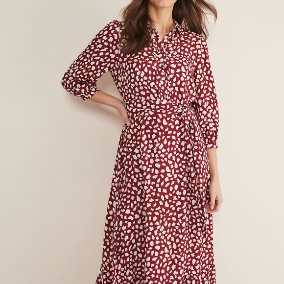 Este Polka Dot Shirt Midi Dress - Picture 2 of 10